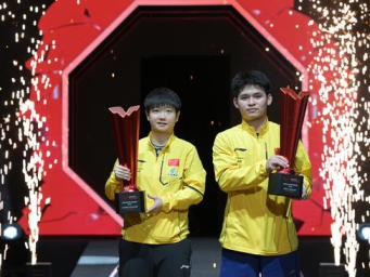 China's Sun, Lin win singles titles at WTT Singapore Smash